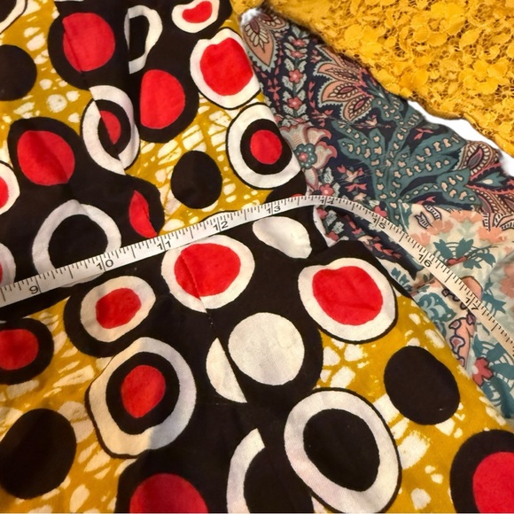 Vintage Geometric Circle & Lace Maxi Dress - Picture 7 of 8